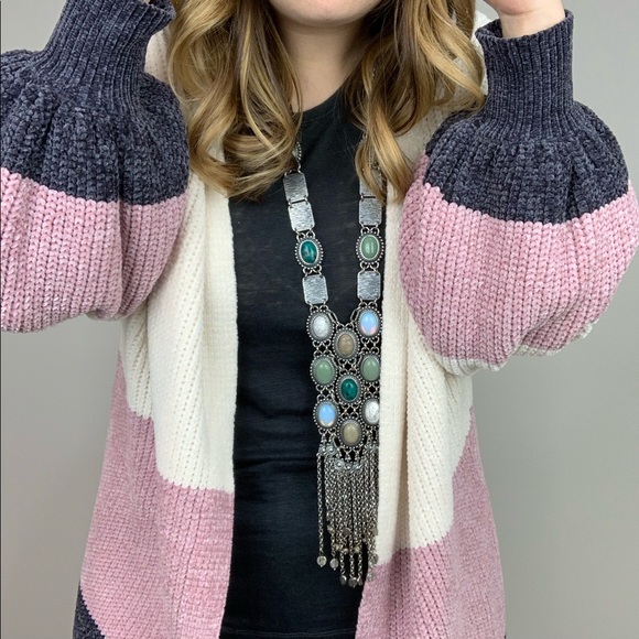 Wonderland Striped Cozy Cardi S/M - Picture 8 of 8